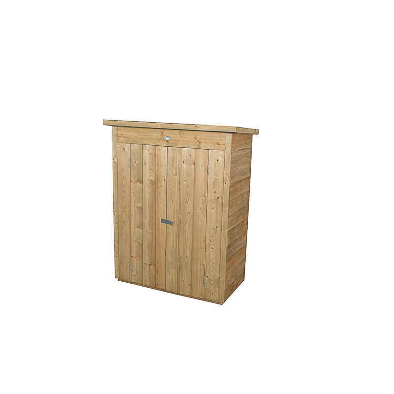Forest Garden Pressure Treated Overlap Garden Store Pent 132cm (h) x 108cm (w) x 55cm (d)