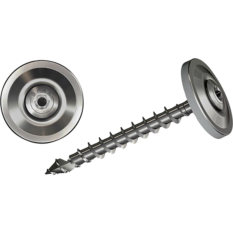 Spax T-Star Plus Raised CSK Sealing A2 S-Steel T20 4.5 x 45mm