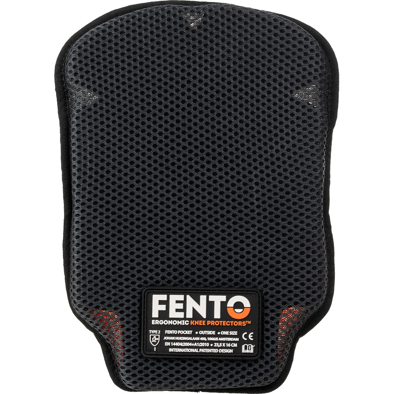 Fento Pocket Safety Knee Pads Inserts Black/Orange