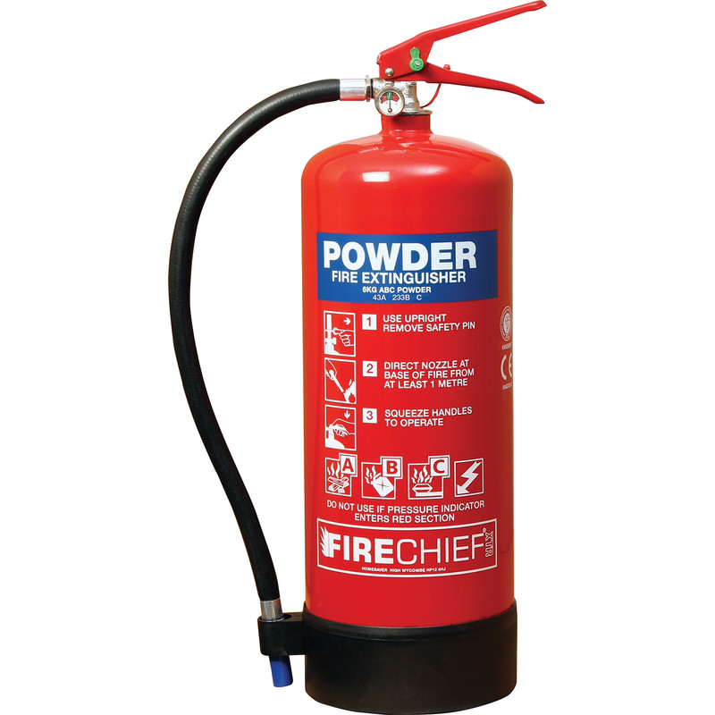 Firechief Dry Powder Fire Extinguisher 9kg Rating 55A 233B C