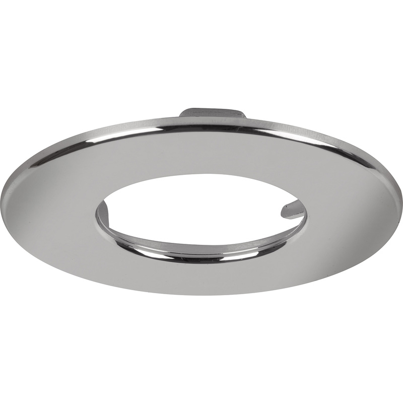 Aurora R6 4W-8W Wattage and CCT Switchable Fire Rated IP65 Downlight Dimmable Bezel Polished Chrome