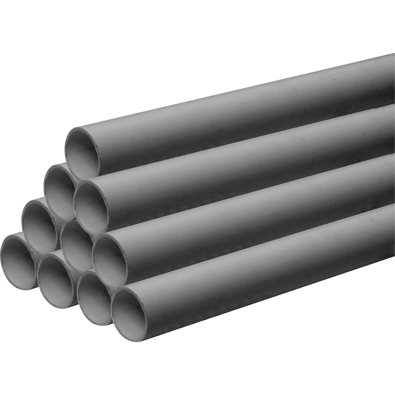 Solvent Weld Waste Pipe 30m 40mm x 3m Grey