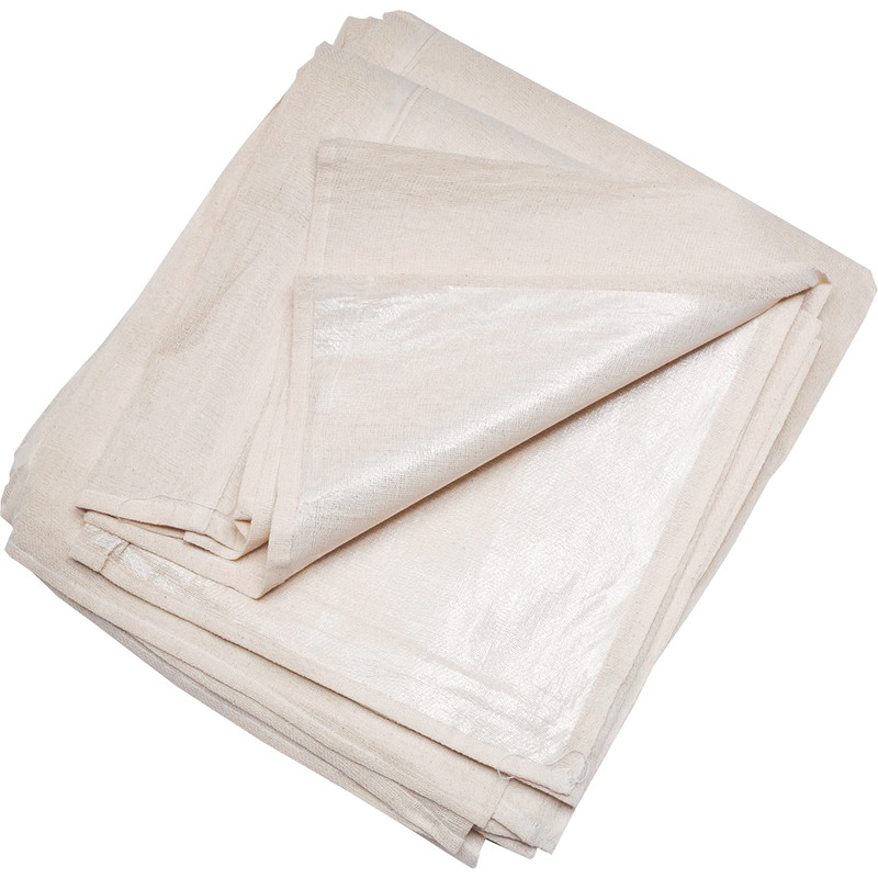 Cotton Twill Poly Backed Dust Sheet 1.8m x 0.9m