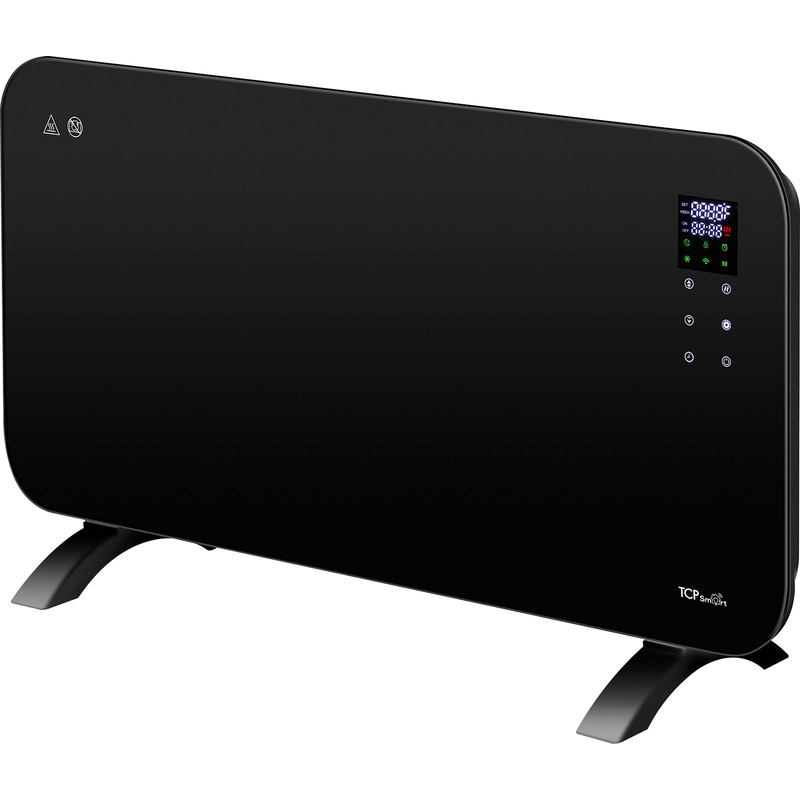 TCP Smart Glass Panel Heater 2000W 20m2 Black