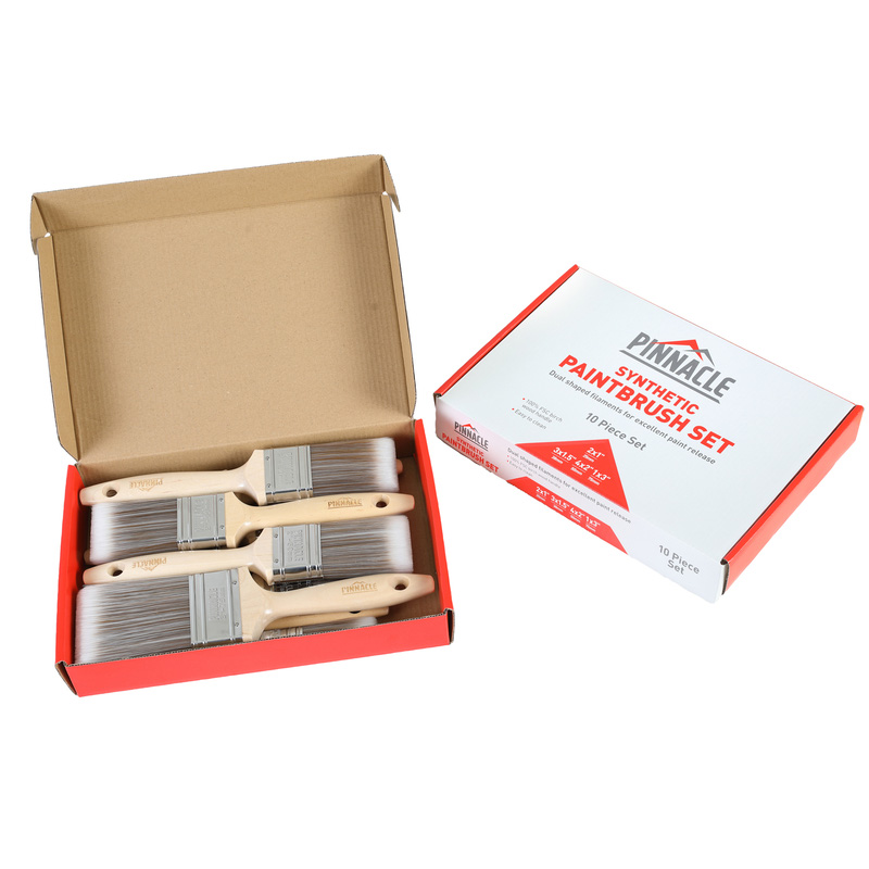 Pinnacle Synthetic Paintbrush Set 10 Piece