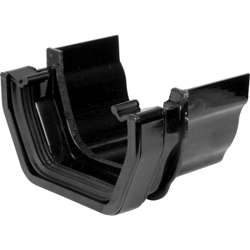 120mm Ogee to 114mm Square Line Adpator Black