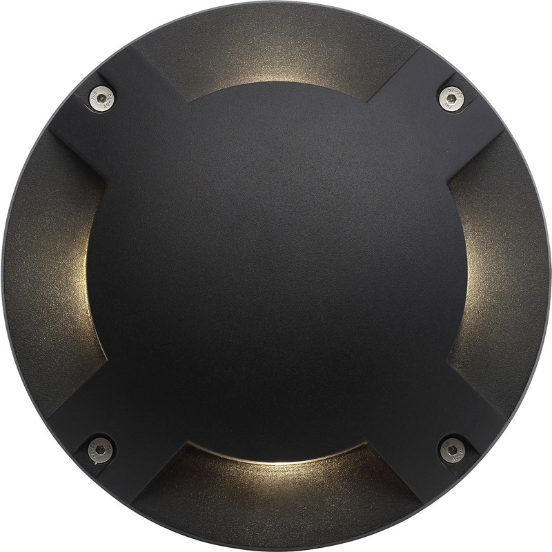 Zink Scout LED Surface Mount Ground Light IP67 4 x 1W Aluminium