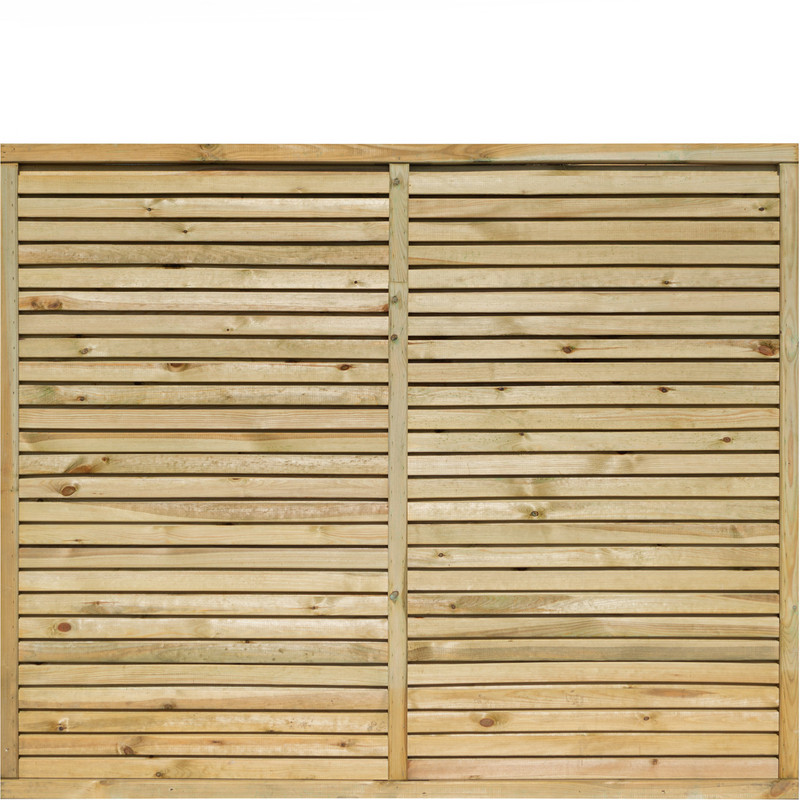 Rowlinson Cheshire Contemporary Fence Panel 6' x 5' - 150cm (h) x 180cm (w) x 4cm (d)