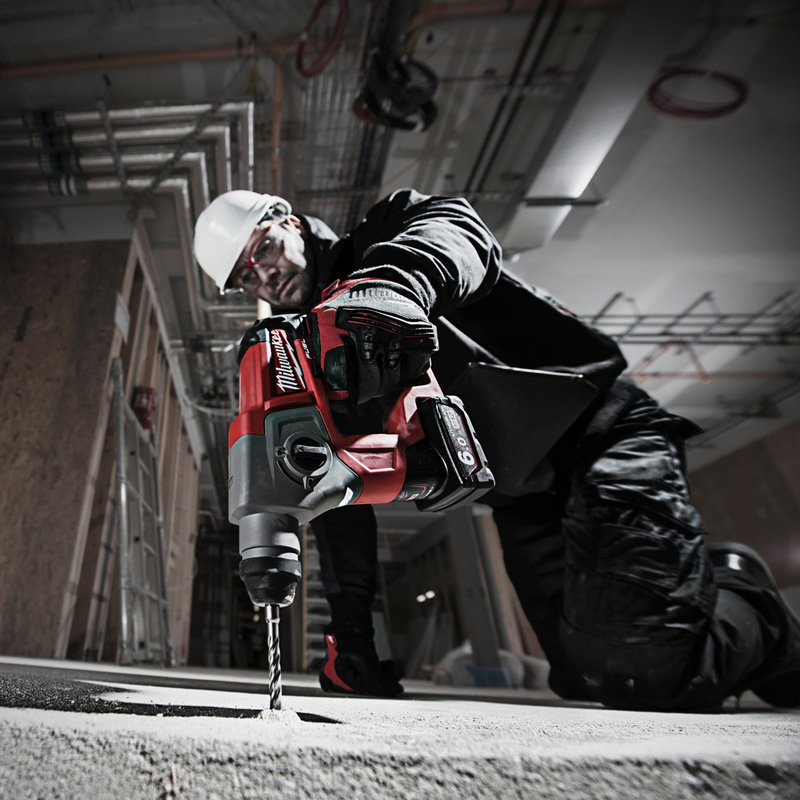 Milwaukee M12CH FUEL Compact SDS+ 2 Mode Hammer 2 x 6.0Ah