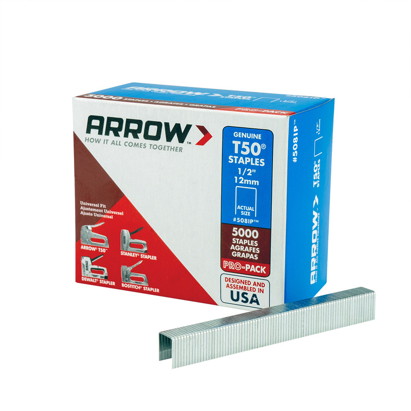 Arrow T50 Series Staples 12mm