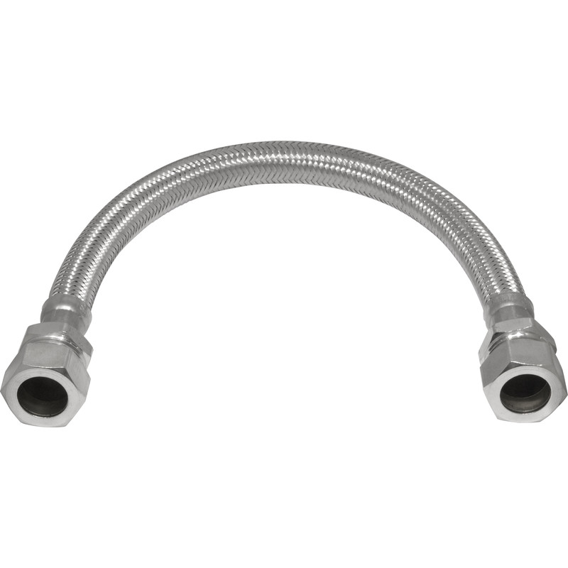 Flexible Connector 15 x 15mm 10mm Bore x 300mm