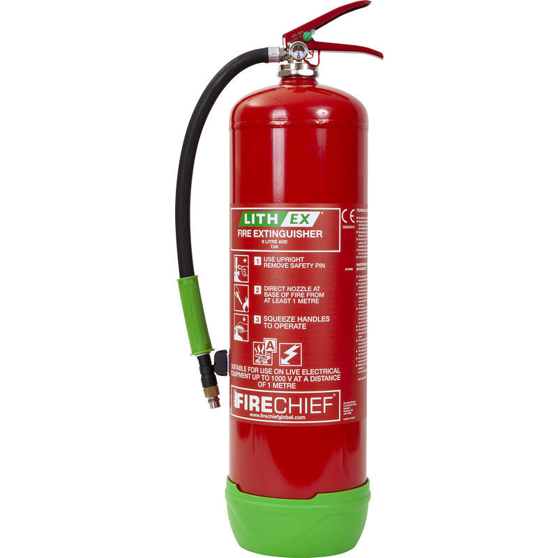 Firechief Lith-Ex Fire Extinguisher 9 Litre