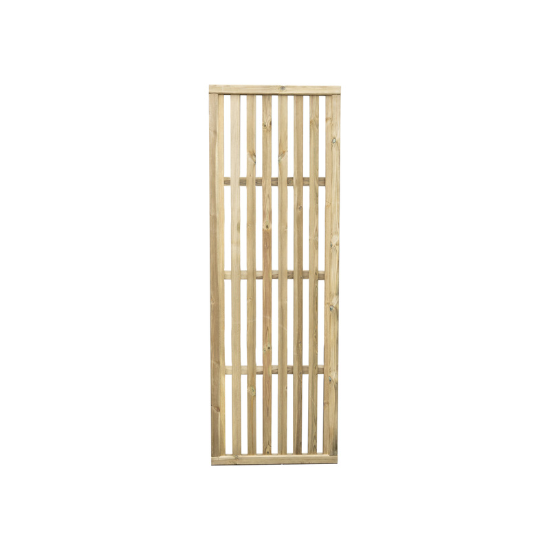 Forest Garden Pressure Treated Vertical Slatted Screen 180cm(h) x 60cm(w)