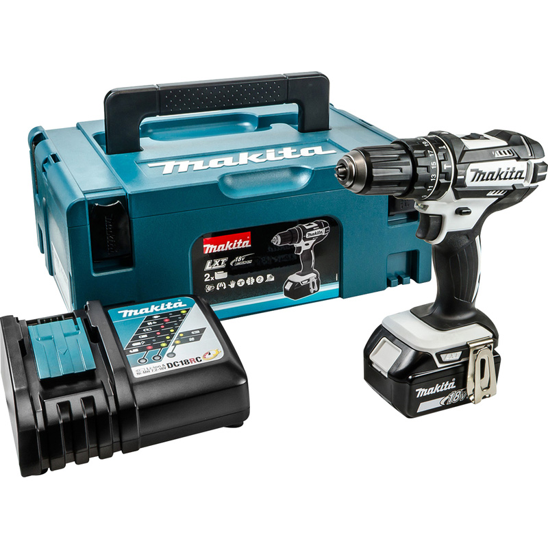 Makita 18V LXT Combi Drill Kit 1 x 5.0Ah