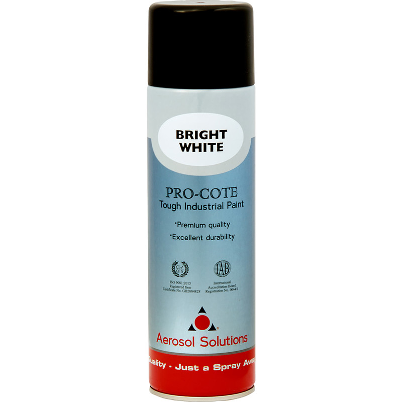 Industrial Spray Paint 500ml Bright White