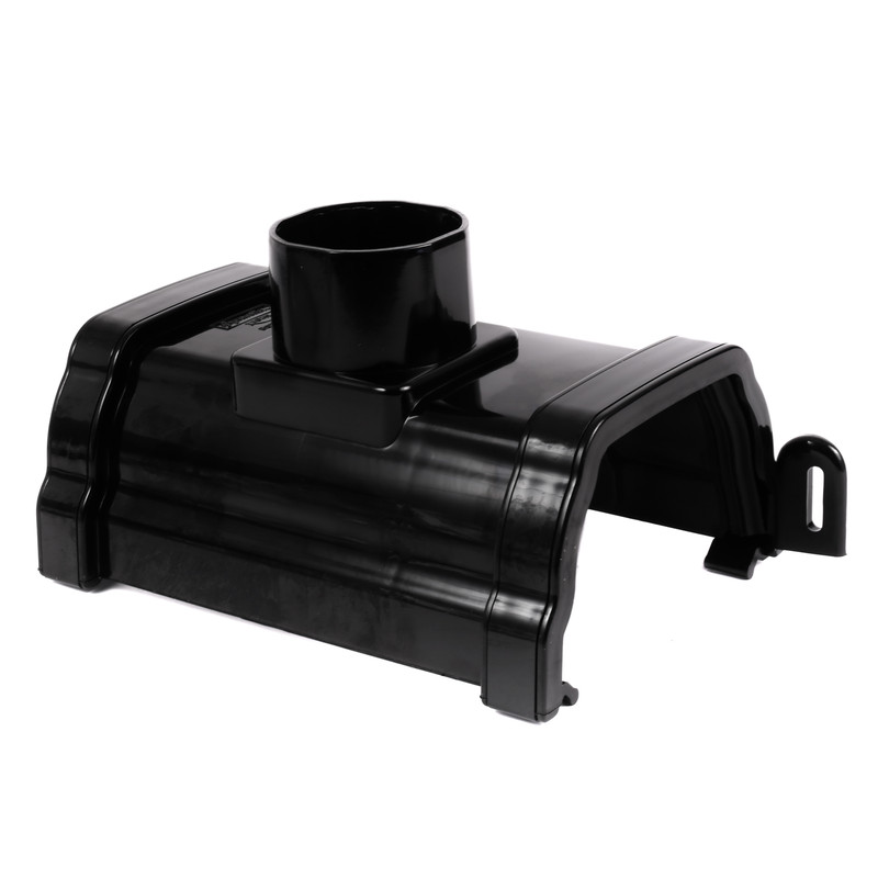 120mm Ogee Running Outlet Black