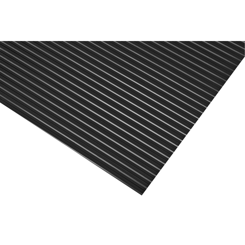 Wide Rib Rubber Floor Matting 6mm x 120cm x 10m