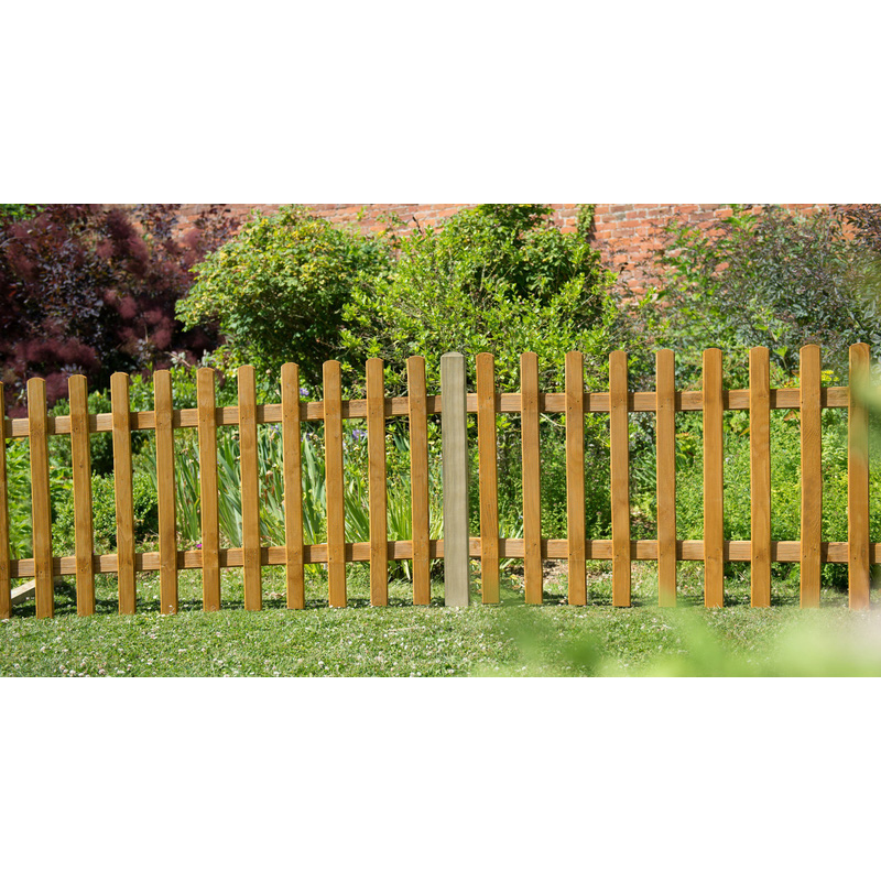 Forest Garden Forest Garden Pale Picket Fence Panel 6' x 3'