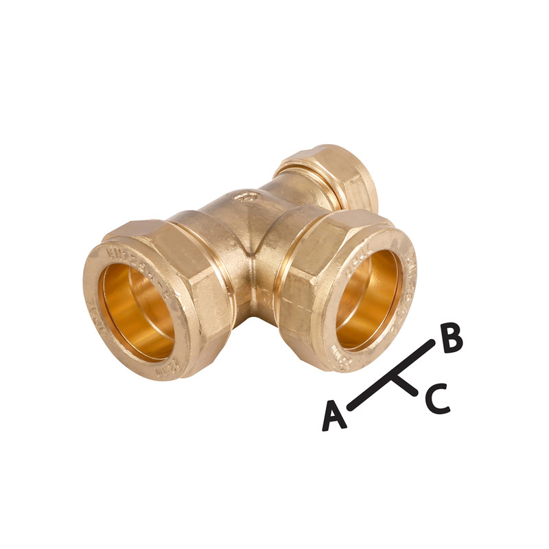 Made4Trade Compression Reducing Tee 22 x 15 x 22mm