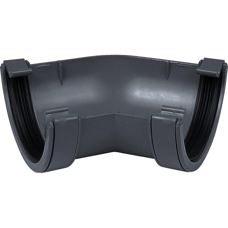 112mm Half Round Gutter Angle 135° Anthracite Grey