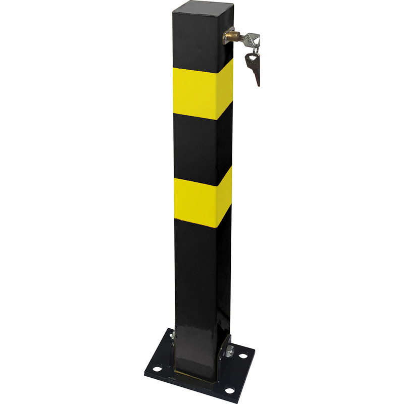 Heavy Duty Folding Parking Post (H) 700 x (W) 70 x (D) 70mm