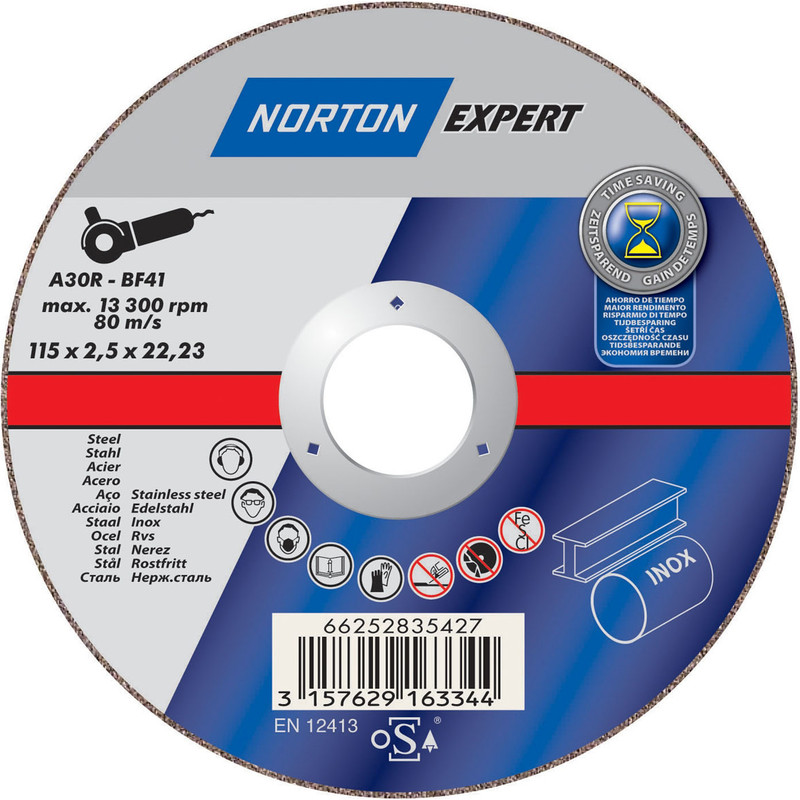 Metal Cutting Disc 115 x 2.5 x 22.2mm Flat