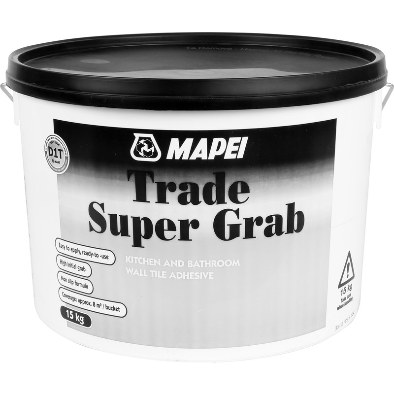 Mapei Trade Super Grab Tile Adhesive 15kg Off White