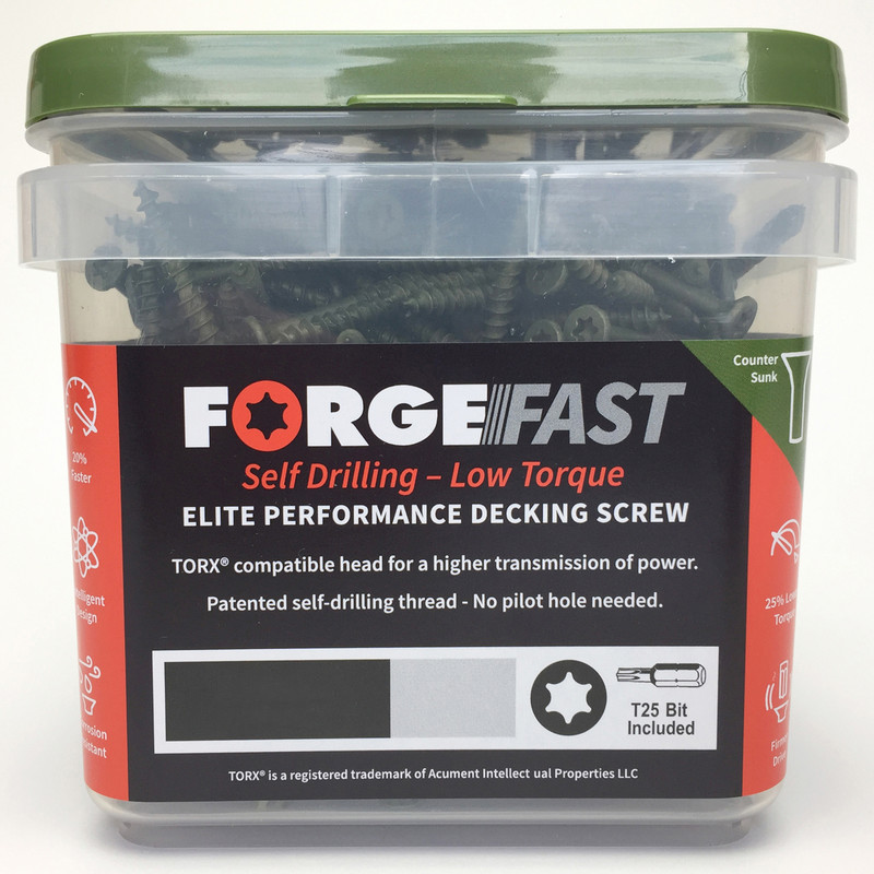 ForgeFast Decking Screw Green 4.5 x 50mm