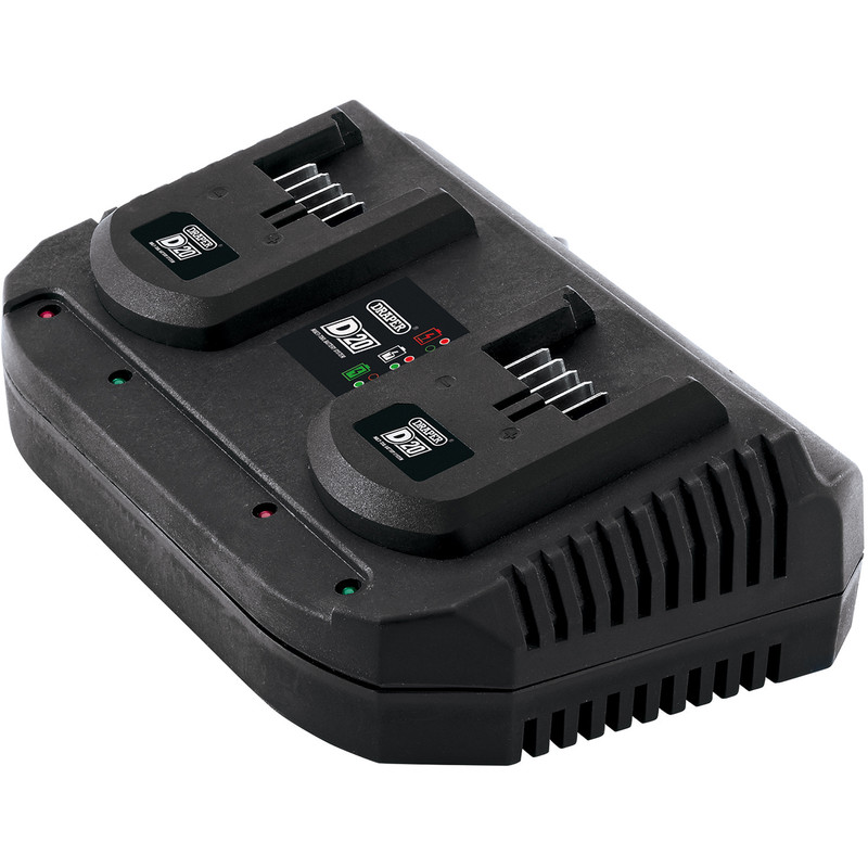 Draper D20 20V Twin Battery Charger