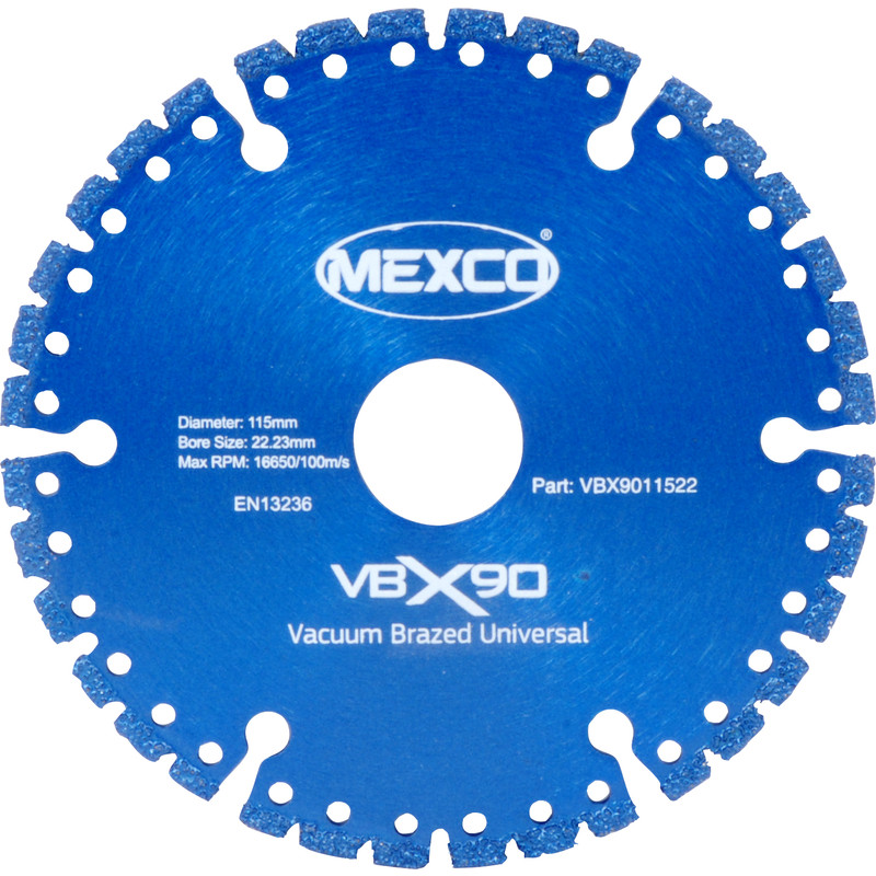 Mexco Specialist Vacuum Brazed Diamond Blade 115mm