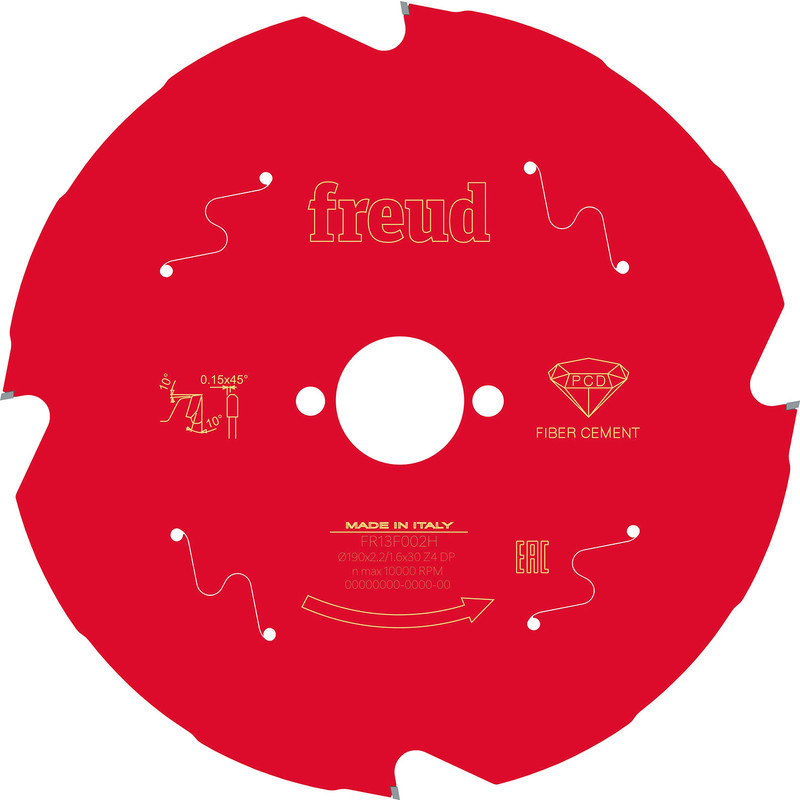 Freud Fibre Cement Circular Saw Blade 190 x 30 x T4