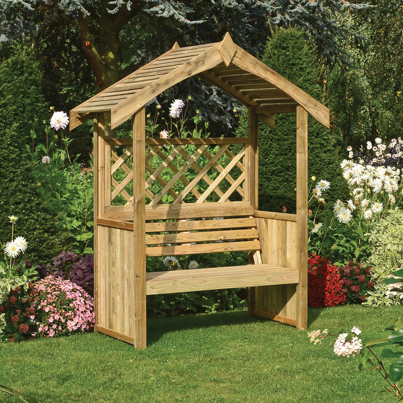 Rowlinson Salisbury Arbour 207.5cm (h) x 163cm (w) x 74cm (d)