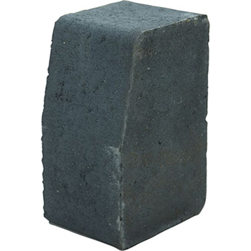 Marshalls Keykerb Large Half Battered External Angle Charcoal 100 x 127 x 200mm
