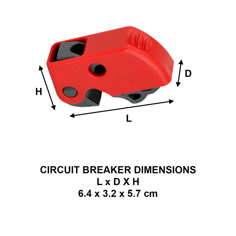 Master Lock Universal MCB Lockout Device Circuit Breaker 64 x 57 x 32mm