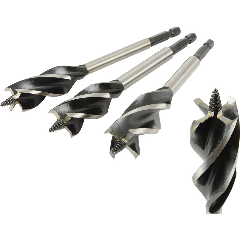 Quad Cutter Wood Drill Bit Set