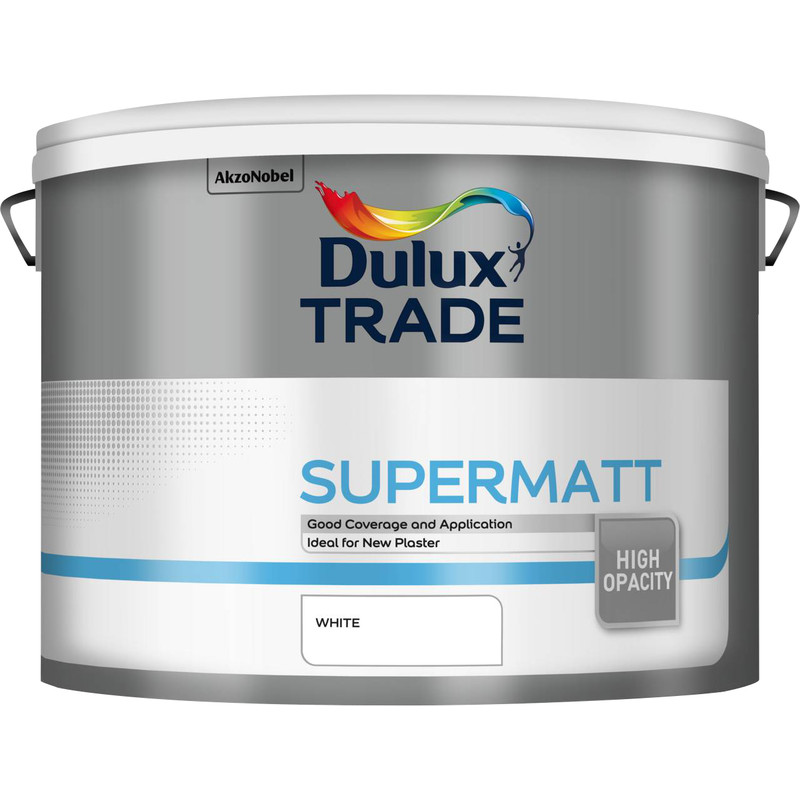 Dulux Trade Supermatt Emulsion Paint 10L White