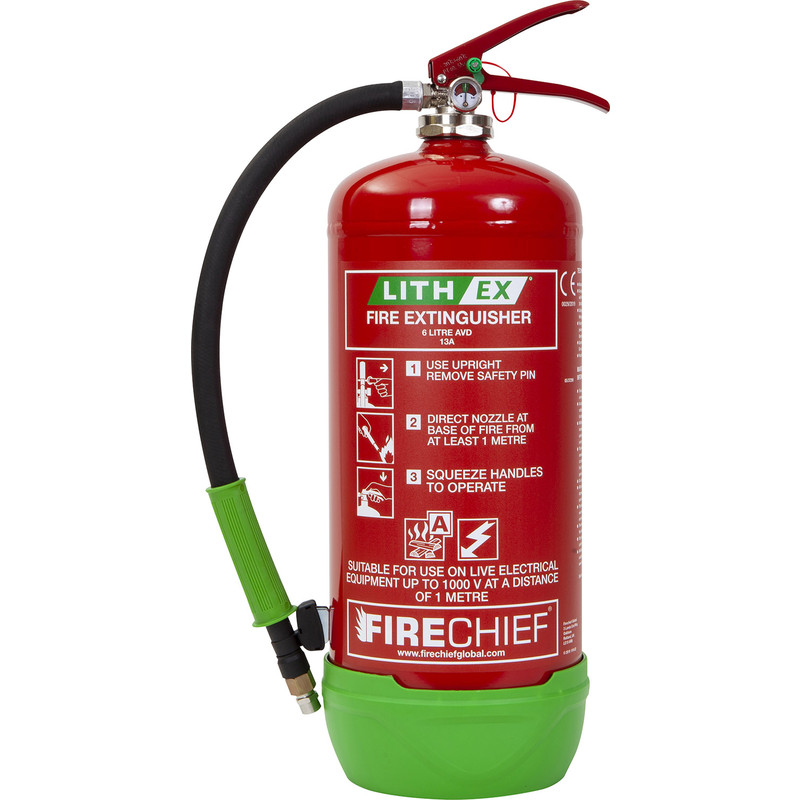 Firechief Lith-Ex Fire Extinguisher 6 Litre