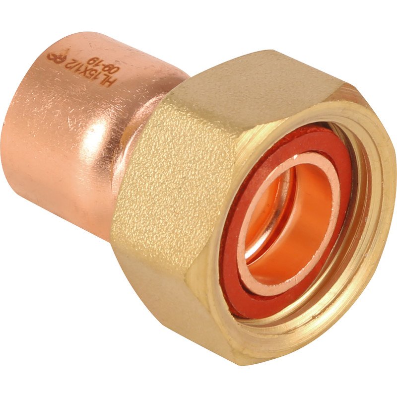 Made4Trade End Feed Straight Tap Connector 22mm x 3/4"