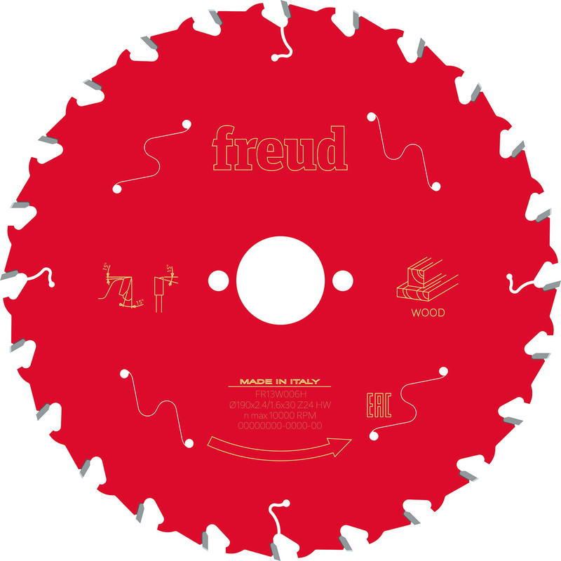 Freud Circular Saw Blade 190 x 30 x T24