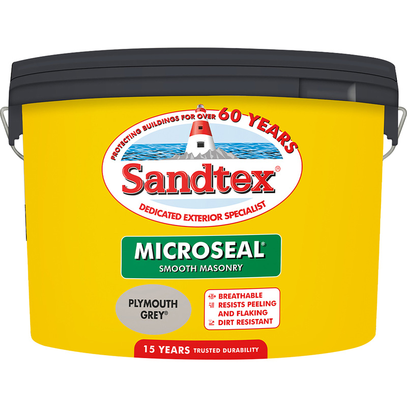 Sandtex Ultra Smooth Masonry Paint 10L Plymouth Grey