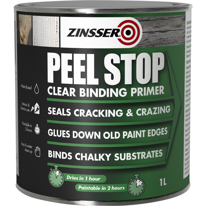 Zinsser Peel Stop Primer Paint Clear 1L