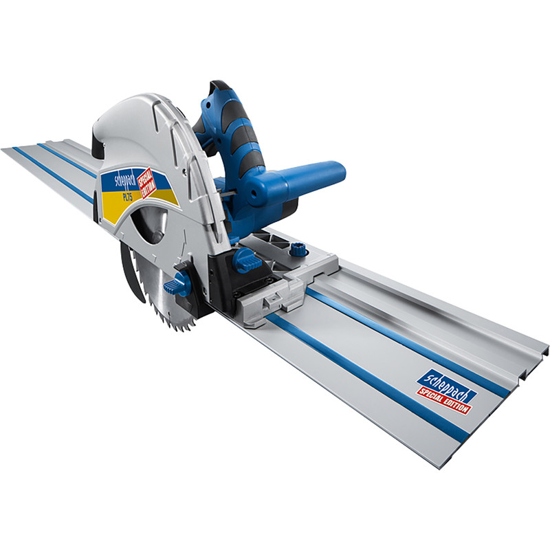 Scheppach PL75-P1 1600W 210mm Plunge Saw + 1 x 1400mm Guide Rail 230V