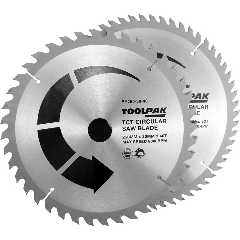 Toolpak TCT Circular Saw Blades 250 x 30mm