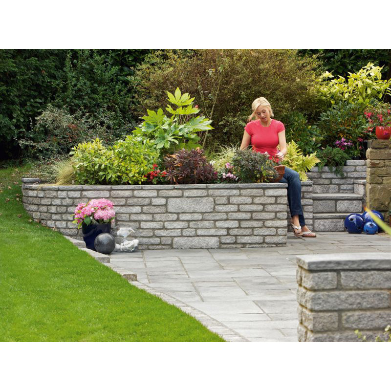 Marshalls Marshalite Stone Walling Rustic Ash Multi 220 x 100 x 65mm