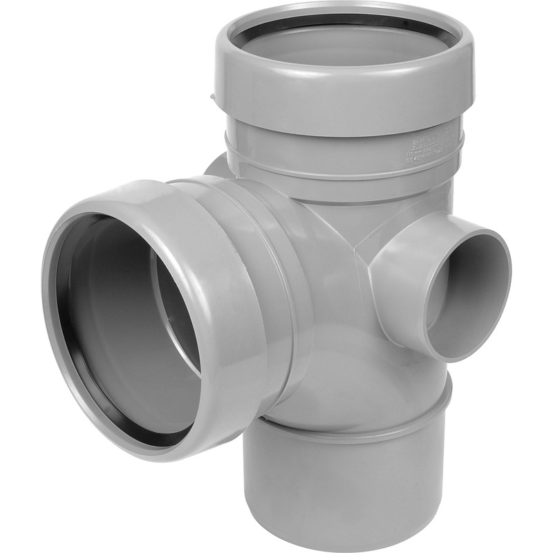 Branch 110mm 92.5° Double Grey