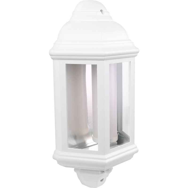 LED PIR IP44 Half Lantern 7W White 540lm