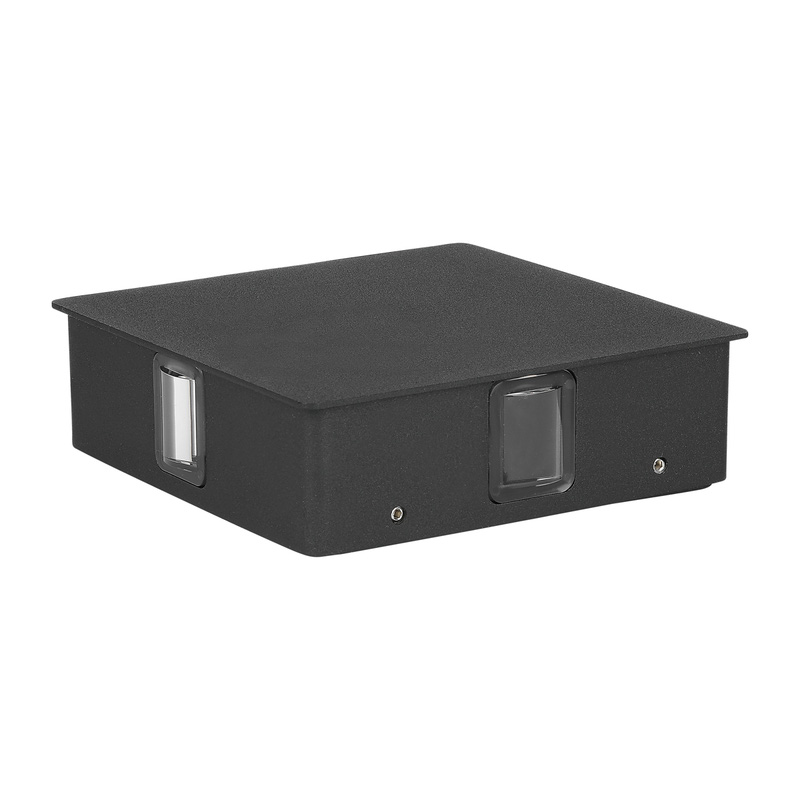 V-TAC 4W LED IP65 Wall Light Black 428lm Warm white