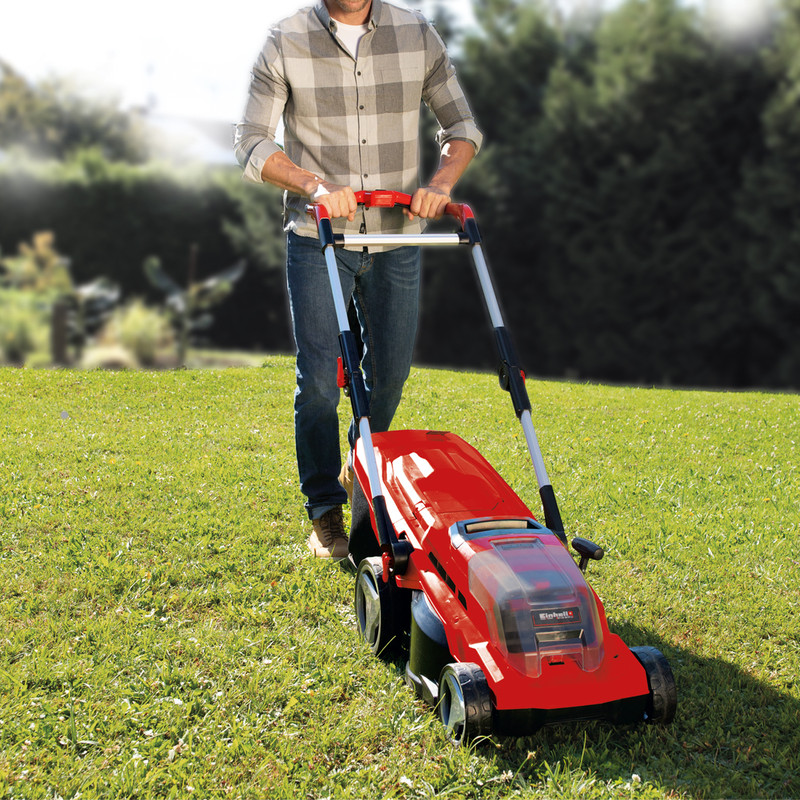 Einhell Expert GE-CM 36/37 Li 36V (2x18V) 37cm Cordless Lawnmower 2 x 3.0Ah
