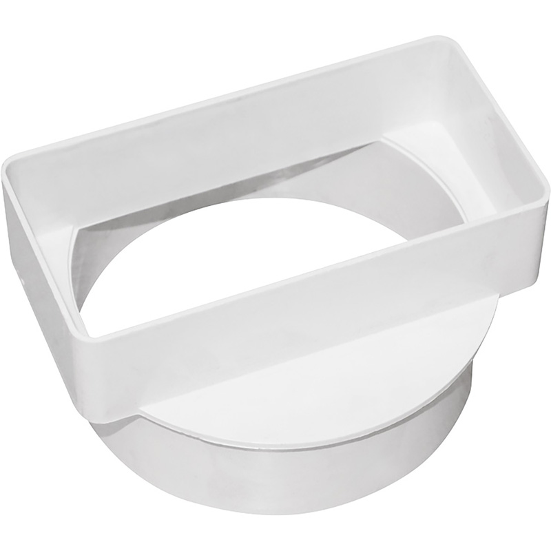 100 Round to Rectangular Adaptor 100mm