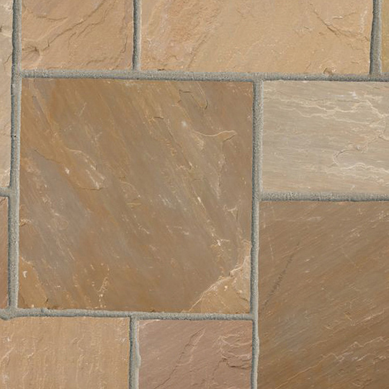 Marshalls Indian Sandstone Paving Calibrated Project Pack Brown Multi